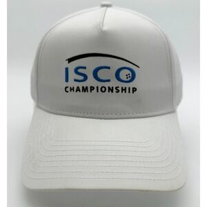 ISCO Championship Style Driver Cap Mens One Size White‎ Adjustable Snapback